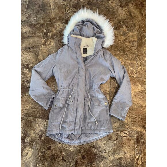 Primark Jackets & Blazers - Primark grey winter parka jacket fluffy US size 2 UK‎ size 6 gently used